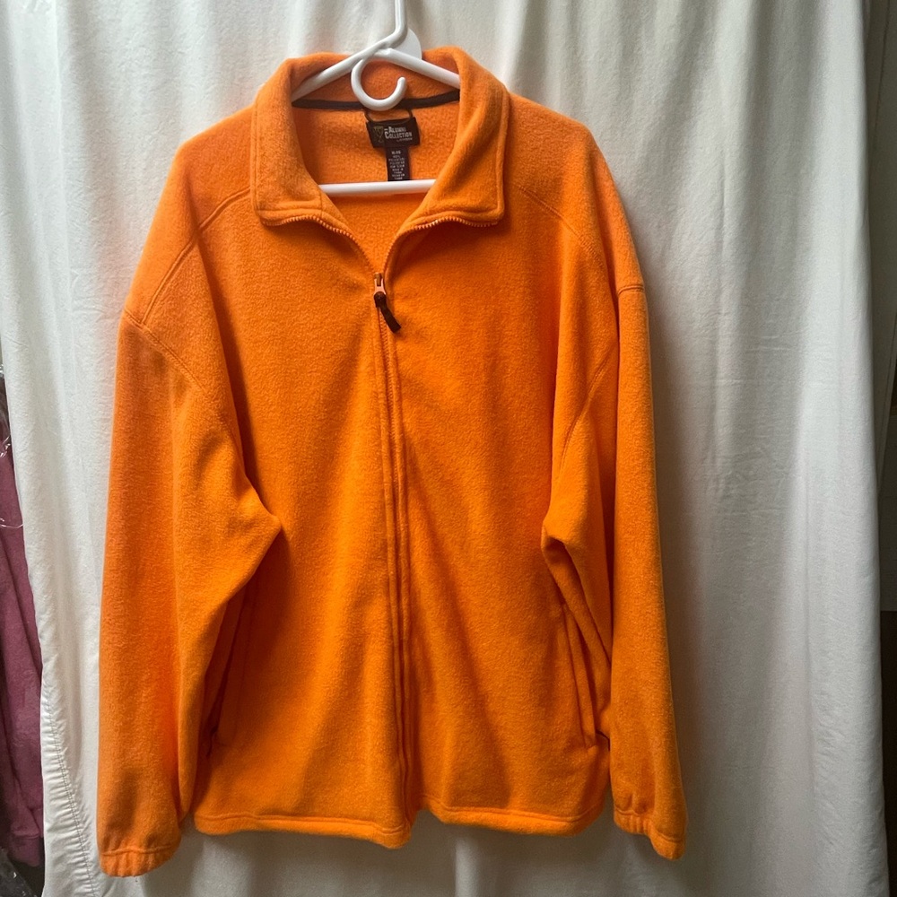Orange 🍊 Zip Front Fleece